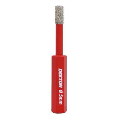 Dekton Brazed Diamond Hole Drill Tile Porcelain Marble Bit 5.0Mm