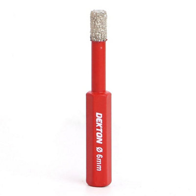 Dekton Brazed Diamond Hole Drill Tile Porcelain Marble Bit 6Mm