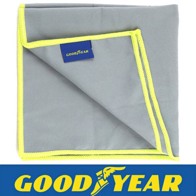 Goodyear 2pc Microfibre Dusting Car Cleaning Cloth Buffing Wash Absorbent - Image 5
