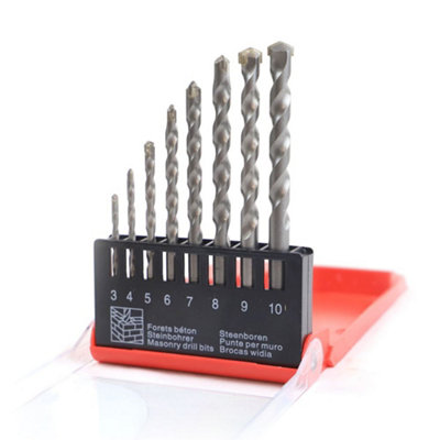 DEKTON 8Pc Pro Masonry Drill Set 2-10mm from B&Q