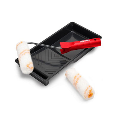 B&Q - 4 Pieces  4" Emulsion Roller Set