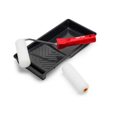 4 Pieces Dekton 4" Gloss Roller Set from B&Q