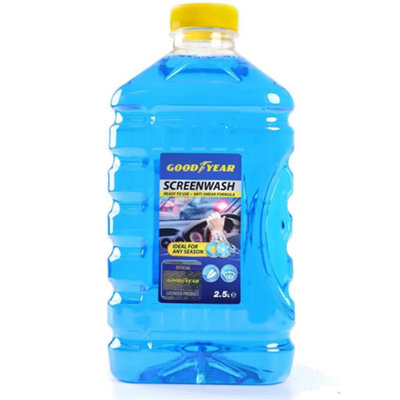 Goodyear Car Anti Smear Screenwash Wash Soap Cleaning Clearer Spray 2.5L from B&Q