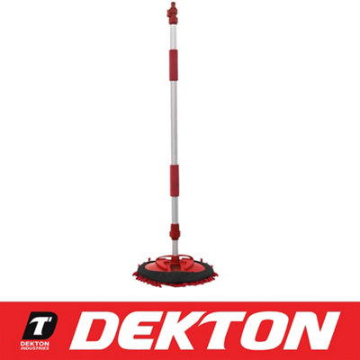 DEKTON Adjustable Telescopic Car Wash Brush Mop Long Handle Vehicle Cleaning Noodle from B&Q