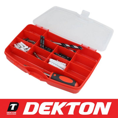 Dekton Midi 12 Compartment Box Storage Tool Organiser Case Screw Nail Nut Bolt from B&Q