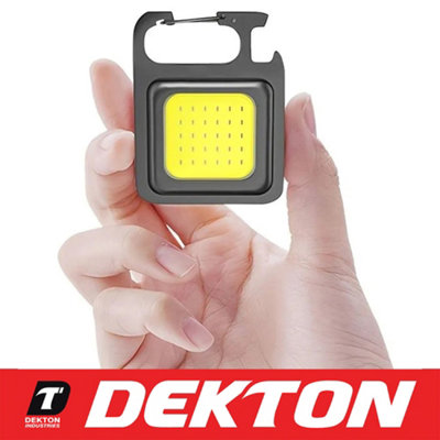 Dekton Keychain Cob Led Torch 500 Lumens Magnetic Usb Rechargeable Light Multi from B&Q