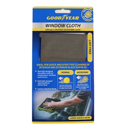 B&Q -  Gy904001A Microfibre Window Cloth Large