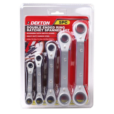 Generic Dekton 5Pc Ring Ratchet Spanner SetDt20470 from B&Q