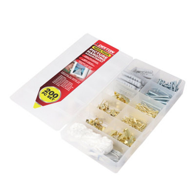 Generic Dekton 200Pcs Picture Hanging SetDh03065 from B&Q