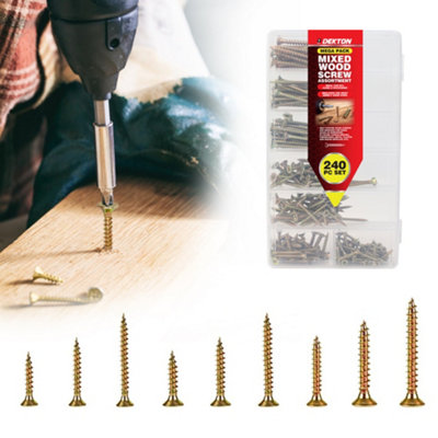 Generic Dekton 240Pcs Chipboard Screw KitDh03045 from B&Q