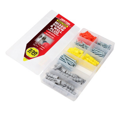 Generic Dekton 230Pcs Sheet Netal Screw & Anchor KitDh03040 from B&Q