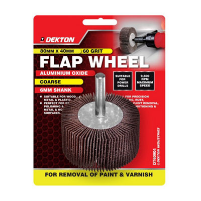 Generic Dekton 80mm 60 Grit X 40mm Flap WheelDt60904 from B&Q