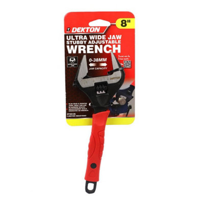 Generic Dekton 8" Xl Jaw Stubby Adjustable WrenchDt20126 from B&Q