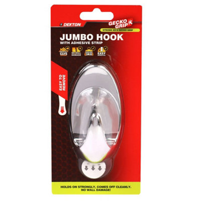 Dekton Geckogrip Jumbo Hook 1Pc ChromeDh04006 from B&Q