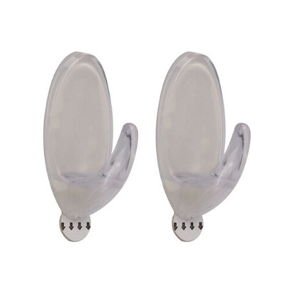 Dekton Geckogrip Hook  Set 2Pc ClearDh04010 from B&Q