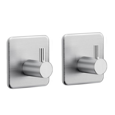 Dekton Geckogrip Stainless Steel Hooks 2Pc SquareDh04034 from B&Q