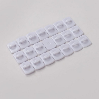 Generic Dekton Geckogrip White Cable Hooks 20PcDh04040 from B&Q