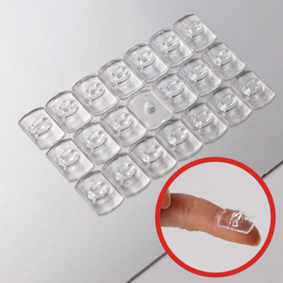 Generic Dekton Geckogrip Clear Cable Hooks 20PcDh04042 from B&Q