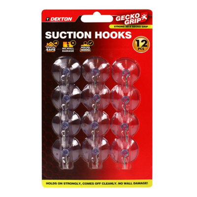 Dekton Geckogrip Suction Hooks Medium 12PcDh04052 from B&Q