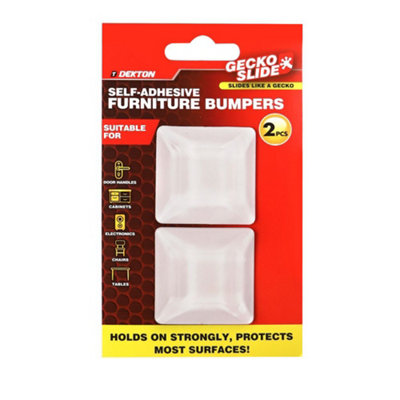 Generic Dekton Geckoslide Furniture Bumpers 2Pc ClearDh05014 from B&Q