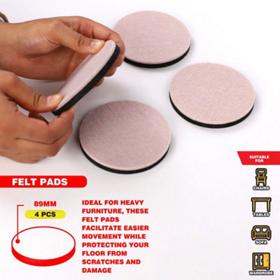 Generic Dekton Geckoslide Assorted Furniture Sliders & Pads 8PcDh05130 from B&Q