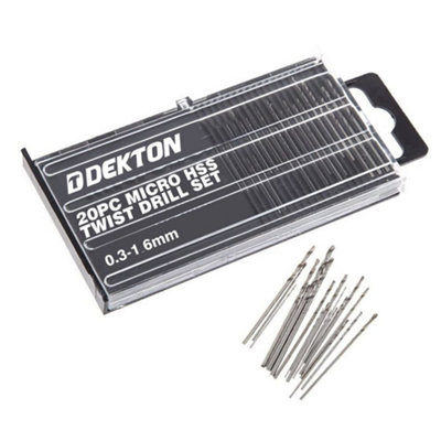B&Q - Generic Dekton 20Pc Micro Hss Twist Drill SetDt80228