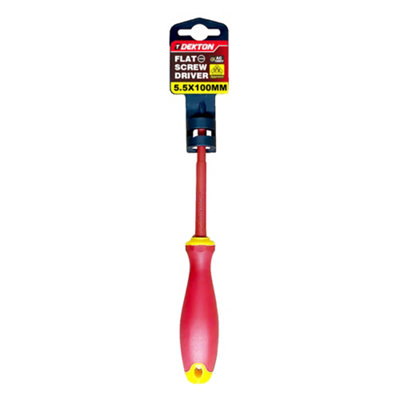 Dekton Slotted Vde Screwdriver Sl 1.0X5.5X100mmDtv40013 from B&Q