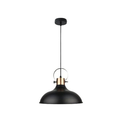 Simple Lighting Black E27 Pendant Light In A Industrial Style from B&Q