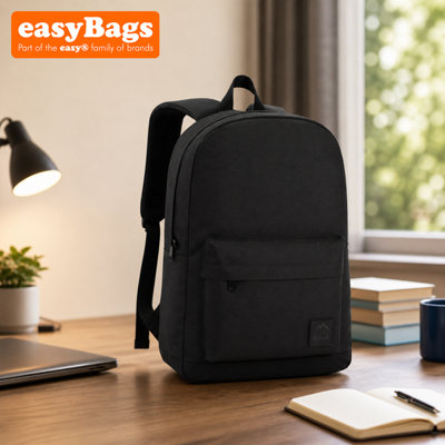 easyBags Everyday Backpack With Smart Storage And All Day Comfort Outdoor GearBlack from B&Q