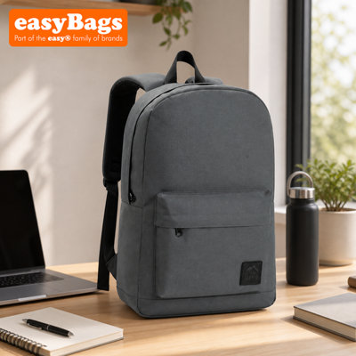 easyBags Everyday Backpack With Smart Storage And All Day Comfort Outdoor GearGrey from B&Q