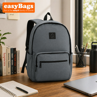 easyBags Everyday Backpack With Smart Storage And All Day Comfort Outdoor GearGrey from B&Q