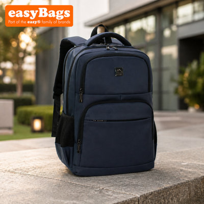 easyBags Durable Laptop Backpack With Smart Organisation And Travel-Friendly DesignNavy from B&Q