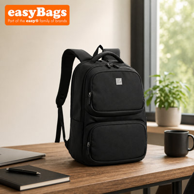 easyBags Durable Laptop Backpack With Smart Organisation And Travel-Friendly DesignBlack from B&Q