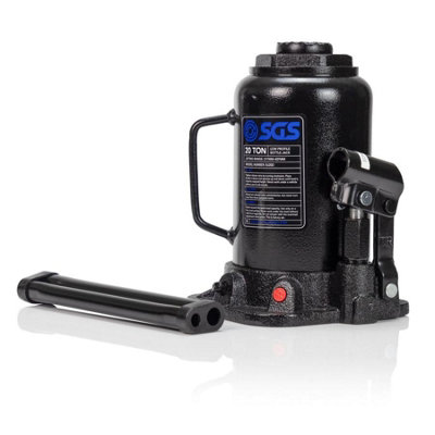 Sgs 20 Tonne Pro Low Profile Bottle Jack, Hydraulic Range 217-407Mm 130Mm Stroke