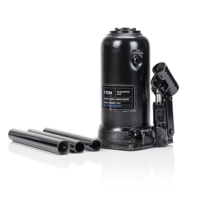B&Q -  5 Tonne Telescopic High Lift Bottle JackRange 225mm500mm275mm Stroke