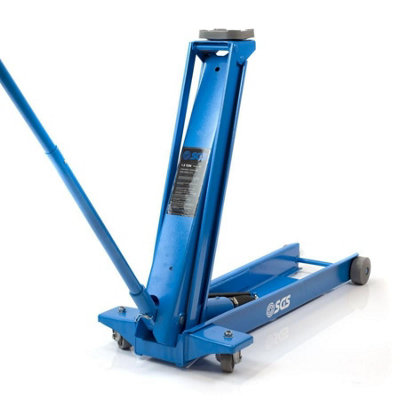 Sgs 1.5 Tonne Professional Trolley Floor Jack Heavy Duty 855mm Lifting Height