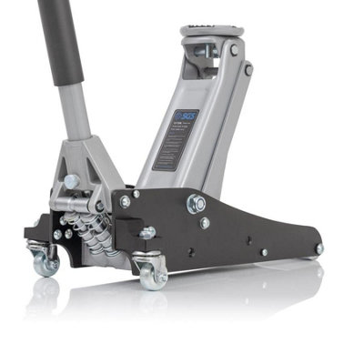 Sgs 1.5 Tonne Low Profile Trolley Jack AluminiumHydraulic Rapid Dual Pump 90mm