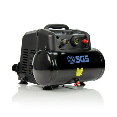 Sgs Mighty Mini Air Compressor, Portable, Oil Free, Direct Drive 6.3Cfm 1.5Hp 6L Light