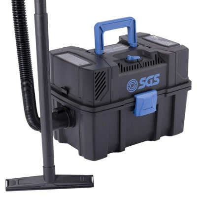 Sgs 15 Litre Wet And Dry Vacuum Cleaner For Workshop Compact Toolbox Style 1100W