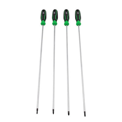 Rikä Rika 4-Piece Professional Long Reach Screwdriver Set from B&Q
