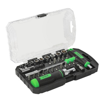 Rikä Rika 29-Piece Professional Ratchet Screwdriver And Bit Set from B&Q