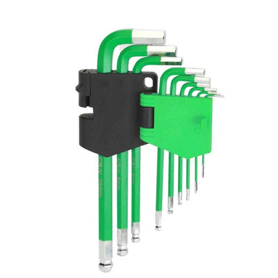 Rikä 9Pc Crv Metric Long Ball-End Star Key Set With Laser MarksLong Ball-End Torx Keys For Trade And Diy. from B&Q