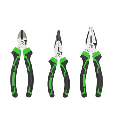 Rikä 3Pc High Leverage Plier SetDurable Pliers And Cutters For TradeWorkshop And Diy Use. from B&Q