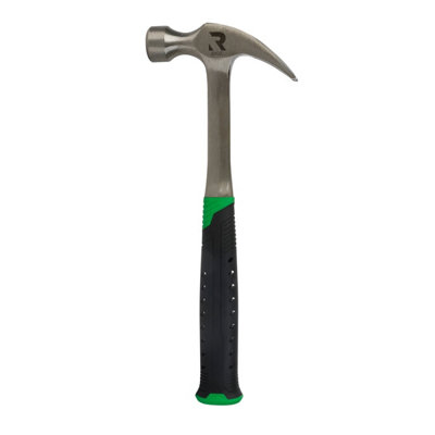 Rikä Rika 20Oz One Piece Claw Hammer With Soft Grip Handle from B&Q