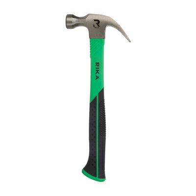Rikä Rika 16Oz Fibreglass Claw Hammer With Soft Grip Handle from B&Q