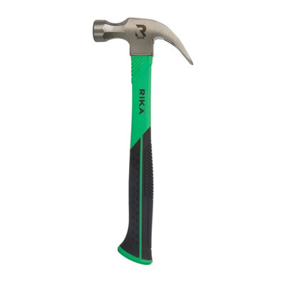 Rikä Rika 20Oz Fibreglass Claw Hammer With Soft Grip Handle from B&Q