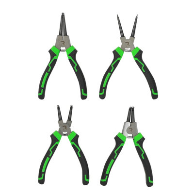 Rikä Rika 4Pc 7-Inch High Leverage Circlip Pliers Set from B&Q