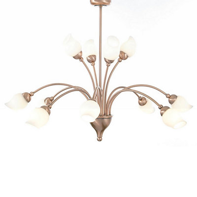 Luminosa Lighting Luminosa Rimini Pendant 12 Light G9 Antique Copper from B&Q