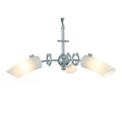 Luminosa Lighting Luminosa Lucia Pendant 3 Light G9 Polished Chrome from B&Q