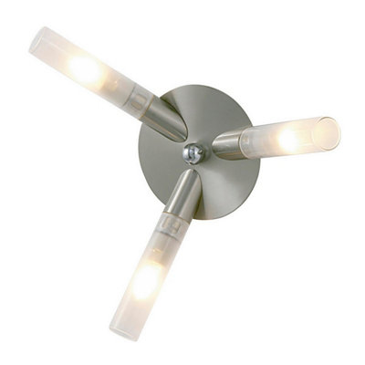 Luminosa Lighting Luminosa Sona Ceiling 3 Light G9 Satin Chrome from B&Q